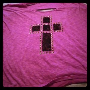 Plus size see thru shirt.